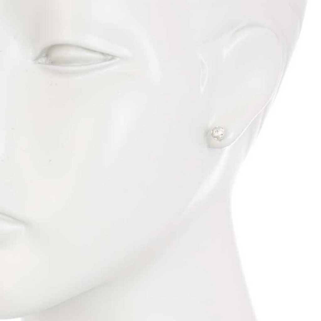 New Adornia Sterling Silver Swarovski Crystal Mini Disco Balls Size 6mm 54$